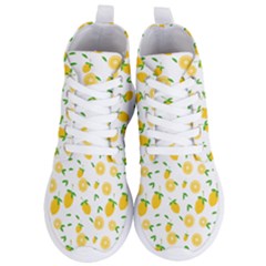 Illustrations Lemon Citrus Fruit Yellow Women s Lightweight High Top Sneakers