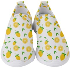 Illustrations Lemon Citrus Fruit Yellow Kids  Slip On Sneakers