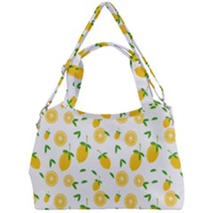 Illustrations Lemon Citrus Fruit Yellow Double Compartment Shoulder Bag