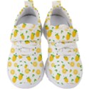 Illustrations Lemon Citrus Fruit Yellow Kids  Velcro Strap Shoes View1