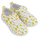 Illustrations Lemon Citrus Fruit Yellow Kids  Velcro Strap Shoes View3