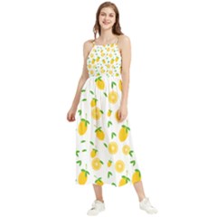 Illustrations Lemon Citrus Fruit Yellow Boho Sleeveless Summer Dress by anzea