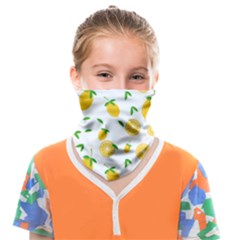 Illustrations Lemon Citrus Fruit Yellow Face Covering Bandana (kids) by anzea