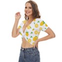 Illustrations Lemon Citrus Fruit Yellow Twist Front Crop Top View2