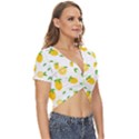 Illustrations Lemon Citrus Fruit Yellow Twist Front Crop Top View3