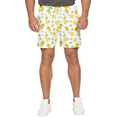 Illustrations Lemon Citrus Fruit Yellow Men s Runner Shorts