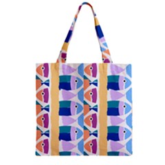 Illustrations Of Fish Texture Modulate Sea Pattern Zipper Grocery Tote Bag by anzea