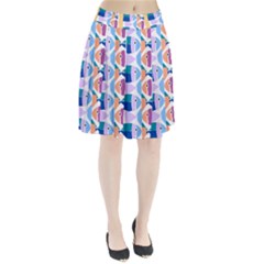 Illustrations Of Fish Texture Modulate Sea Pattern Pleated Skirt by anzea