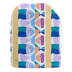 Illustrations Of Fish Texture Modulate Sea Pattern Drawstring Pouch (3xl)