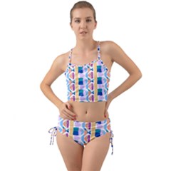 Illustrations Of Fish Texture Modulate Sea Pattern Mini Tank Bikini Set