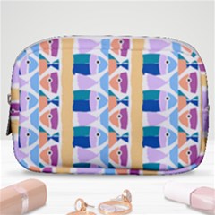 Illustrations Of Fish Texture Modulate Sea Pattern Make Up Pouch (small) by anzea