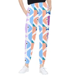 Illustrations Of Fish Texture Modulate Sea Pattern Women s Tapered Pants by anzea