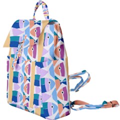 Illustrations Of Fish Texture Modulate Sea Pattern Buckle Everyday Backpack