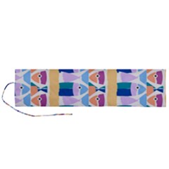 Illustrations Of Fish Texture Modulate Sea Pattern Roll Up Canvas Pencil Holder (l) by anzea