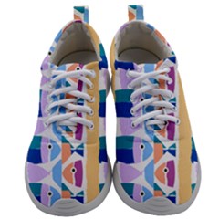 Illustrations Of Fish Texture Modulate Sea Pattern Mens Athletic Shoes