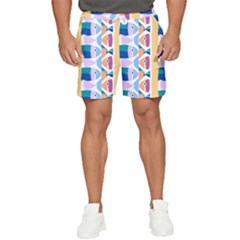 Illustrations Of Fish Texture Modulate Sea Pattern Men s Runner Shorts by anzea