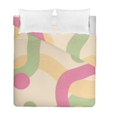 Line Pattern Dot Duvet Cover Double Side (full/ Double Size) by anzea