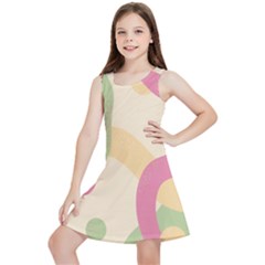 Line Pattern Dot Kids  Lightweight Sleeveless Dress by anzea