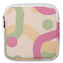 Line Pattern Dot Mini Square Pouch by anzea