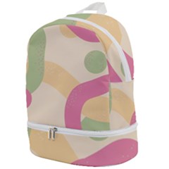 Line Pattern Dot Zip Bottom Backpack by anzea