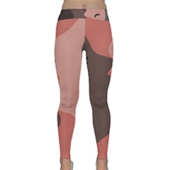 Illustrations Of Love And Kissing Women Classic Yoga Leggings by anzea