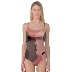 Illustrations Of Love And Kissing Women Camisole Leotard  by anzea