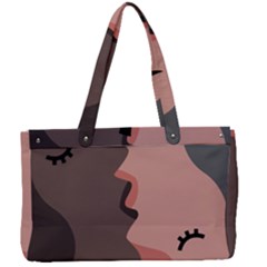 Illustrations Of Love And Kissing Women Canvas Work Bag