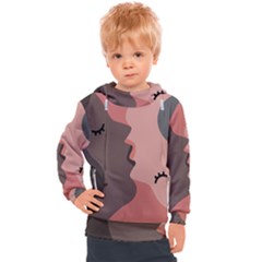 Illustrations Of Love And Kissing Women Kids  Hooded Pullover