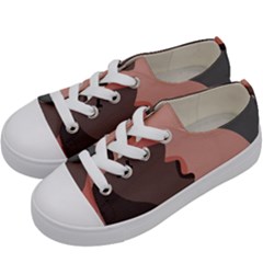 Illustrations Of Love And Kissing Women Kids  Low Top Canvas Sneakers by anzea