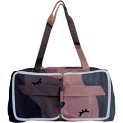 Illustrations Of Love And Kissing Women Multi Function Bag