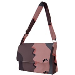 Illustrations Of Love And Kissing Women Full Print Messenger Bag (s)