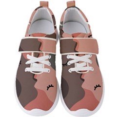 Illustrations Of Love And Kissing Women Men s Velcro Strap Shoes