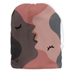 Illustrations Of Love And Kissing Women Drawstring Pouch (3xl)