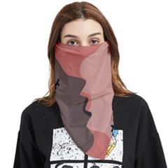 Illustrations Of Love And Kissing Women Face Covering Bandana (triangle) by anzea