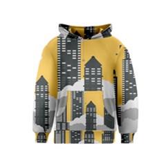 Minimal Skyscrapers Kids  Pullover Hoodie