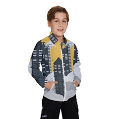 Minimal Skyscrapers Kids  Windbreaker