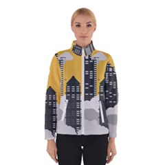 Minimal Skyscrapers Women s Bomber Jacket