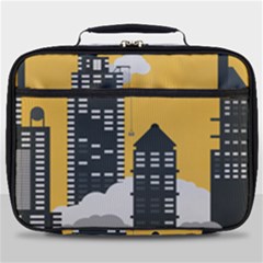 Minimal Skyscrapers Full Print Lunch Bag