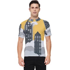 Minimal Skyscrapers Men s Short Sleeve Rash Guard