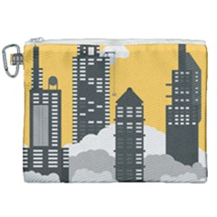 Minimal Skyscrapers Canvas Cosmetic Bag (xxl)