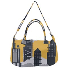 Minimal Skyscrapers Removable Strap Handbag by anzea