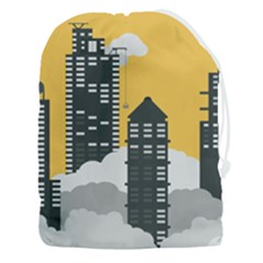 Minimal Skyscrapers Drawstring Pouch (3xl) by anzea