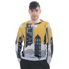 Minimal Skyscrapers Men s Long Sleeve Raglan T-shirt