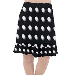 Background Dots Circles Graphic Fishtail Chiffon Skirt by Ndabl3x