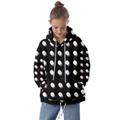 Background Dots Circles Graphic Kids  Oversized Hoodie