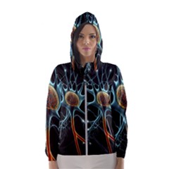 Organism Neon Science Women s Hooded Windbreaker