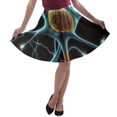 Organism Neon Science A-line Skater Skirt by Ndabl3x