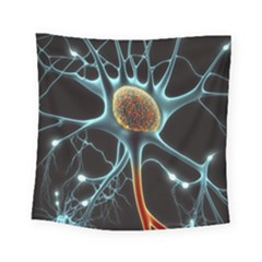 Organism Neon Science Square Tapestry (small)