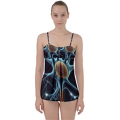 Organism Neon Science Babydoll Tankini Set