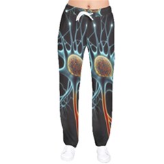 Organism Neon Science Women Velvet Drawstring Pants